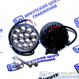 Фара противотуманная OFF-Road 14диодов 42W круглая направленный свет, 115*61, СН-W0142Е Spot REFLECTOR