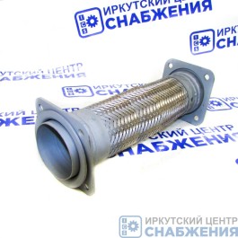 Металлорукав КАМАЗ ЕВРО в сборе D=80мм, L=360мм в оплетке, нержавеющая сталь 54115-1203012-01 МЕТАЛЛОКОМПЕНСАТОР 000.4859.70.000/21-О