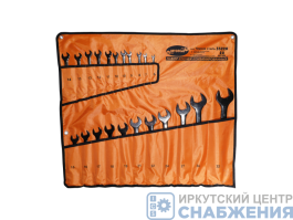 Набор ключей комбинированных, 6-32мм, 22шт, черная сталь, сумка АвтоДело 35220