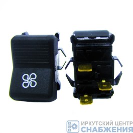 Клавиша переключатель вентилятора отопителя все грузовые а/м АВТОАРМАТУРА ВК 343-03.12