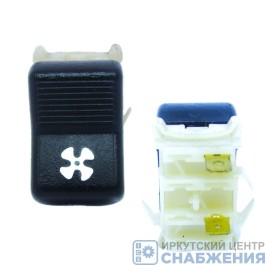 Клавиша переключатель вентилятора отопителя АЗЛК, ЗИЛ, КРАЗ, МАЗ АВТОАРМАТУРА ВК 343-01.12