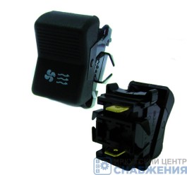 Клавиша переключатель вентилятора отопителя АЗЛК, ЗИЛ, КАМАЗ, ЛАЗ, МАЗ АВТОАРМАТУРА ВК 343-01.11