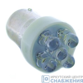 Светодиод А 24-21-5 Т15 ВА15S белый, стоп, габарит, все а/м МАЯК 24T15-W/5LED