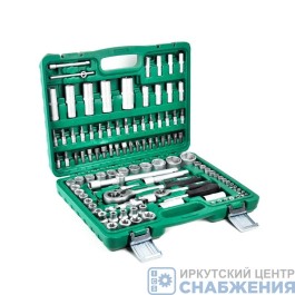 Набор инструмента, 6гр. 1/4", 1/2", 5/16" пластик.кейс 108 пр. МАСТЕР БелАК БАК.07004