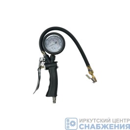 Пистолет для подкачки шин 16 Атм с манометром глицериновым и штуцером JIECTE JT25-24