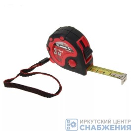 Рулетка, 3мх16мм, двухкомп.корпус, 3 фиксации ленты, MATRIX 31033