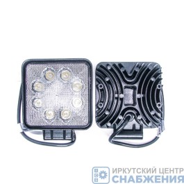 Фара противотуманная OFF-Road 8диодов 24W квадрат направленный свет, 107*107*49, ТН-W0124Е-F Spot