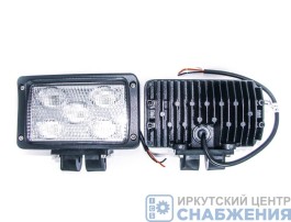 Фара противотуманная OFF-Road 5диодов 50W прямоугольная рассеиваемый свет, 158*95*72, ТН-W0150C Flood