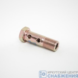 Штуцер М14х1.5 топливной трубки 2 отверстия L=43мм (уп.5) БТ-М14-2