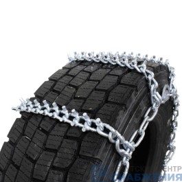 Цепи противоскольжения 17.5R25 ф9.5/7.8мм лесенка С КРУГЛЫМИ ШИПАМИ, ВЫСОКОПРОЧНЫЕ, ПРОВАРЕННЫЕ ПЕРЕМЫЧКИ, 17 перемычек, ОДНА ЦЕПЬ В МЕШКЕ!!! КИТАЙ
