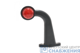 Фонарь габаритный ФГ-17 светодиод бегущий огонь (красный-белый) 24В крепление 2 отверстия (уп.20) ТЕХАВТОСВЕТ