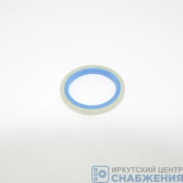 Шайба М 22 стальная с резинкой АМАЗ тип 1 синяя (уп.50) ШУ22-1С АМАЗ