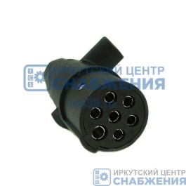 Вилка ПС325 соединительная 7-и штырьковая (пластик) МТЗ, ХТЗ, ЗИЛ, УРАЛ, НЕФАЗ, МАЗ, ГАЗ, 12/24В АВТОЭЛЕКТРИКА