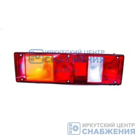 Фонарь задний левый с подсветкой 24В UNIVERSAL КАМАЗ ЕВРО МАЗ УРАЛ ЗИЛ без бокового габарита со жгутом без лампы (уп.12) ТЕХАВТОСВЕТ 7452.3716-263
