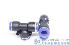 Фитинг тройник, 8х8х8мм, пластик АТ10354/PUT8