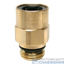 Фитинг с наружн.резьбой 8 мм М22х1.5 CAMOZZI бронза С9512 8-М22х1,5