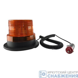 Маяк проблесковый 12-24V на магните, Н-90мм, D-130мм, 30 LED в прикуриватель MOXI