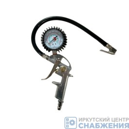 Пистолет для подкачки шин 16 Атм с манометром JT25-02