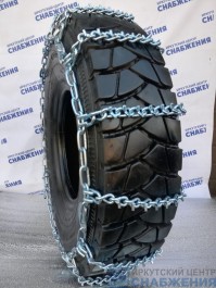 Цепи противоскольжения 16.00 R20 ф7.8мм лесенка С ШИПАМИ в т.ч. 14.00R24; 17.5R25; 385/95R24, 15 перемычек, BOHU