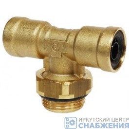 Фитинг тройник, горизонтальный 12мм М22х1.5 CAMOZZI С9412 12-М22х1.5