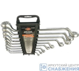 Набор ключей накидных, 6-32мм, 9 шт, холдер AV Steel AV-032090