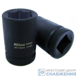 Головка торцевая 6гр. 3/4" 24мм AV Steel AV-730024