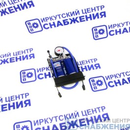 Насос ножной с манометром двойной AUTOVIRAZH AV-030969