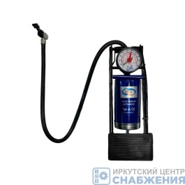 Насос ножной с манометром одинарный AUTOVIRAZH AV-030892
