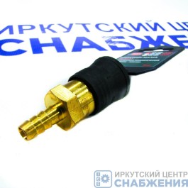 Адаптер быстросъемный елочка пневматический с клапаном 8мм ROCKFORCE RF-SE6-2SH