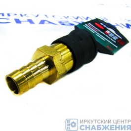 Адаптер быстросъемный елочка пневматический с клапаном 12мм ROCKFORCE RF-SE6-4SH