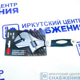 Ключ разводной, 250мм, обрезиненная ручка, двухзахватный с переставной губкой ROCKFORCE RF-649250D