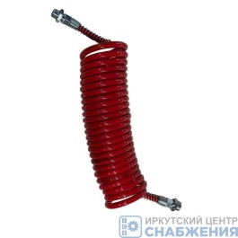 Шланг п/прицепа спиральн.воздушн.М22 L=7,5м 12х9 красный Polyurethane STARTEC INF.10.162