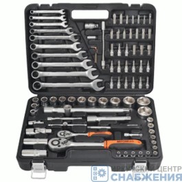 Набор инструмента, 6гр. 1/4", 1/2", DR пластик.кейс 88 пр. АвтоДело 39883