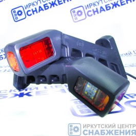 Фонарь габаритный ФГ-22-02 универсальный правый 16 диодов 24V (уп.20) ТЕХАВТОСВЕТ