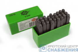 Набор клейм буквенных, 5мм (стальные) латиница ТЕХМАШ 12815