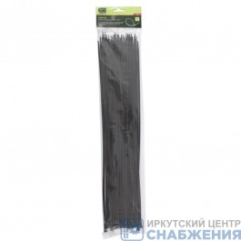 Хомуты 500х4.8мм, пластмассовые, черные (уп.100), СИБРТЕХ 45568