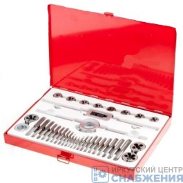 Набор метчиков и плашек М3-М16 36 предметов в пласт. кейсе MATRIX 77339