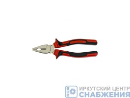 Пассатижи 200мм, MATRIX Nickel, красно-черная ручка 16906