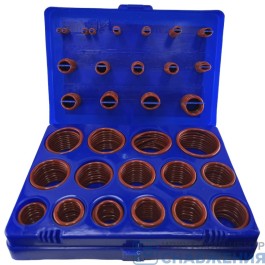 Набор силиконовых колец 30 размеров 382шт синий TITEX TTX-30382-2B