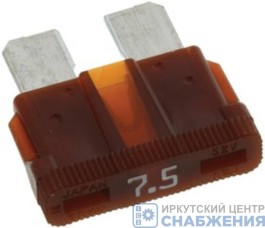 Предохранитель 7.5А плоский флажковый АВАР 35.3722-01