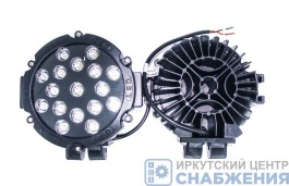 Фара противотуманная OFF-Road 17диодов 51W круглая рассеиваемый свет, 176*170*76, ТН-W0151Е Flood