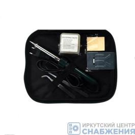 Паяльник 60Вт с набором инструментов и аксессуаров 6пр. 220В ROCKFORCE RF-8272-6