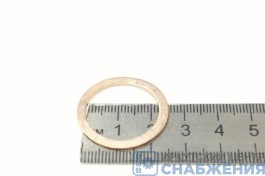 Шайба М 22х28х1.0 медная (уп.100) 1/2634-60