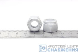 Гайка М 10х1.25 с нейлоновым кольцом БелЗАН (уп.50) (кл.пр 6) 00001-0025745-118