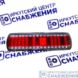 Фонарь задний левый 24В КАМАЗ ЕВРО МАЗ грузовые а/м LED со жгутом разъем AMP АВТОЭЛЕКТРИКА 112.08.69-03 АЕ