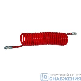 Шланг п/прицепа спиральн.воздушн.М16 L=7,5м 12х9 красный Polyurethane STARTEC INF.10.166