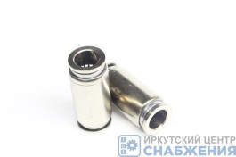 Фитинг прямой, 10х10 мм, металл. БЕЛАК БАК.90340