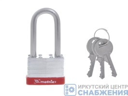 Замок навесной 50мм удлиненная дужка MATRIX 91809