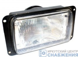 Блок-фара ЕВРО, КАМАЗ, МАЗ, УАЗ-3160, ГАЗ-3102 вклеенное стекло под гидро- или электрокорректор ОСВАР 8702.3711