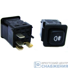 Выключатель света противотуманных фар 24В КНОПКА КАМАЗ, МАЗ АВАР 3842.3710-02.03